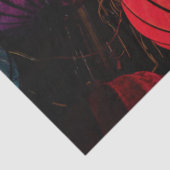 Leuchte Chinesische Laternen Seidenpapier (Detail)