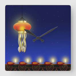 Leuchte Diwali-Lampe - Uhr