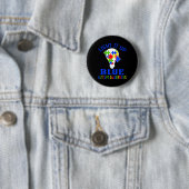 Leuchte es Blau Autismus-Bewusstsein Autistisches  Button (Beispiel)