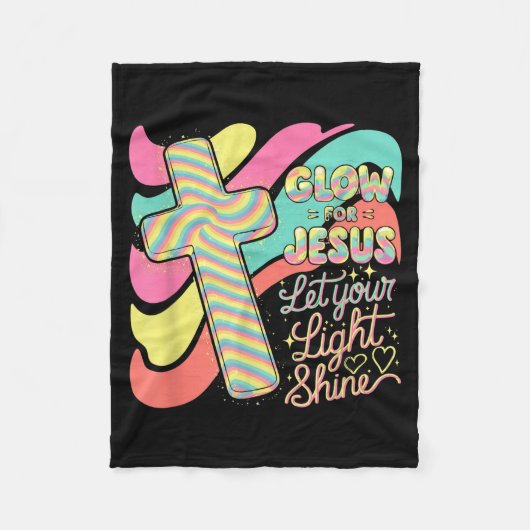 Leuchte für Jesus Christlicher Glaube Löwe Gott Ch Fleecedecke (Vorderseite)