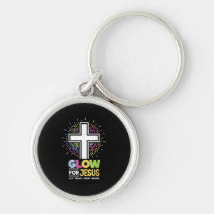 Leuchte für Jesus Christliches Kreuz T-Shirt Jesus Schlüsselanhänger