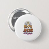 Leuchte für Jesus Lass dein Licht scheinen Christl Button (Vorne & Hinten)