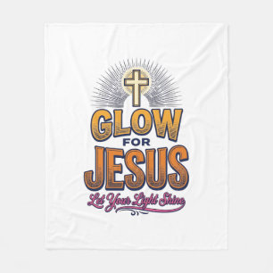 Leuchte für Jesus Lass dein Licht scheinen Christl Fleecedecke
