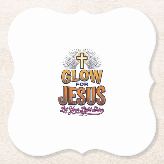 Leuchte für Jesus Lass dein Licht scheinen Christl Untersetzer (Vorderseite)