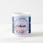 Leuchte Hell – Personalisierte Florale Inspirieren Kaffeetasse (Mittel)