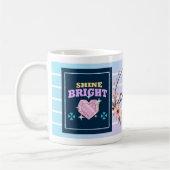 Leuchte Hell – Personalisierte Florale Inspirieren Kaffeetasse (Links)