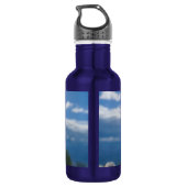 Leuchte in der hellen Wasserflasche (Rückseite)