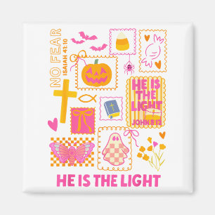 Leuchte mit dem Licht Jesu christliches Halloween Magnet