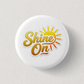 Leuchte Motivationssonne Button (Vorderseite)