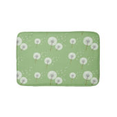Leuchte Muster auf grünem Hintergrund Badematte (Vorderseite)