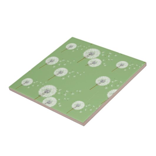 Leuchte Muster auf grünem Hintergrund Fliese (Seite)