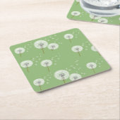 Leuchte Muster auf grünem Hintergrund Rechteckiger Pappuntersetzer (angewinkelt)