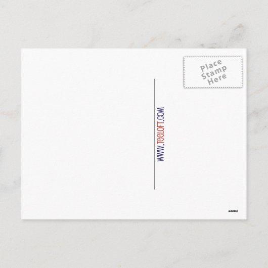 Leuchten Feiertagspostkarte (Rückseite)