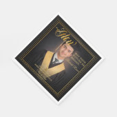 Leuchten. Goldene Touch Brighert deine Zukunft. Serviette (Ecke)