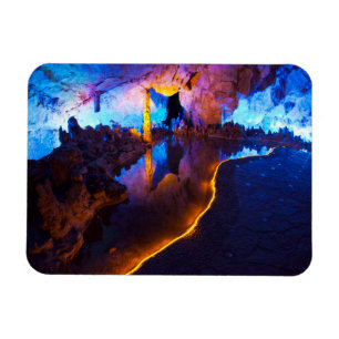 Leuchten in der Reed Flute Höhle, China Magnet