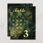 Leuchten in der Tischnummer Postkarte (Vorne/Hinten)