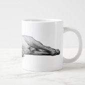 Leuchten nach unten, Haus Behalten Jumbo-Tasse (Rechts)