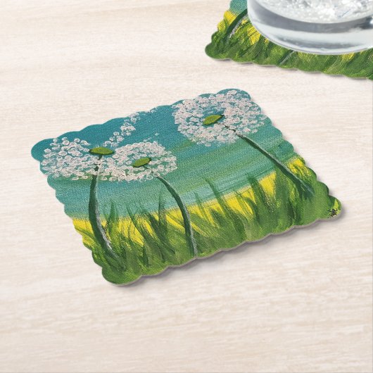 Leuchten - Originalgemälde Untersetzer (angewinkelt)