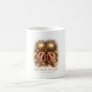 Leuchten Sie den Neujahrs-Kaffeebecher aus Kaffeetasse