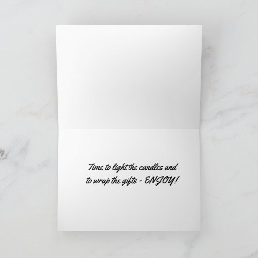 LEUCHTEN SIE DIE KANDER UND WRAPPEN SIE DIE GESCHE KARTE (Innenseite)