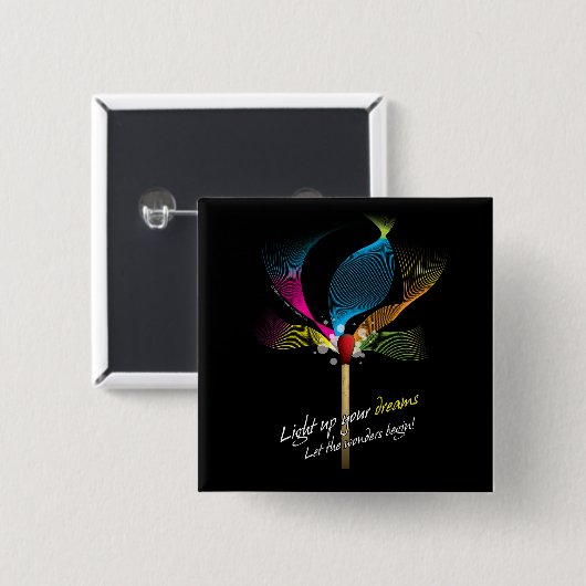 Leuchten Sie Ihren Träumen Button (Vorne & Hinten)