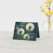 Leuchten Uhren machen einen Wunsch Karte (Gelbe Blume)