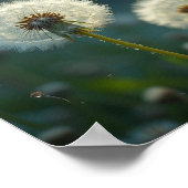 Leuchten Uhren machen einen Wunsch Poster (Ecke)