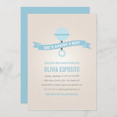 LEUCHTEND | BABY SHOWER EINLADUNGEN (Vorne/Hinten)