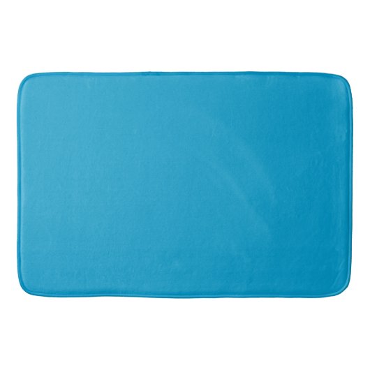 Leuchtend Blau Badematte (Vorderseite)
