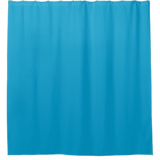 Leuchtend Blau Duschvorhang (Vorderseite)