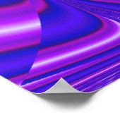 Leuchtend Blau Poster (Ecke)