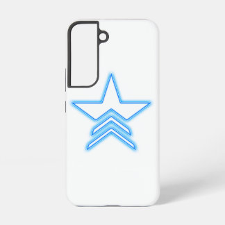 Leuchtend blaue Star Commander Samsung-Hülle Samsung Galaxy Hülle