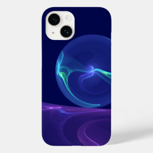 Leuchtend blaue violette Traum-Abstrakte Fraktal-K Case-Mate iPhone 14 Hülle