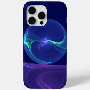 Leuchtend blaue violette Traum-Abstrakte Fraktal-K Case-Mate iPhone Hülle