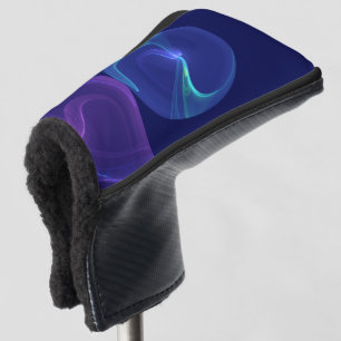 Leuchtend blaue violette Traum-Abstrakte Fraktal-K Golf Headcover