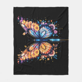 Leuchtend blühend fleecedecke