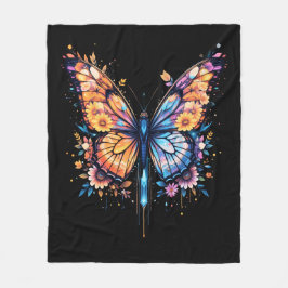 Leuchtend blühend fleecedecke