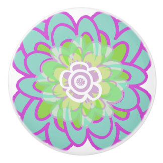 leuchtend blühend sukkulent keramikknauf