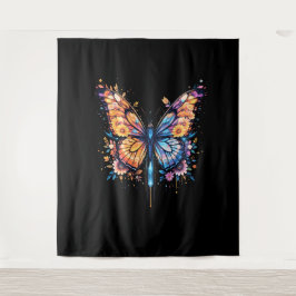 Leuchtend blühend wandteppich