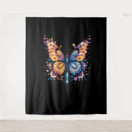 Leuchtend blühend wandteppich (Vorderseite)