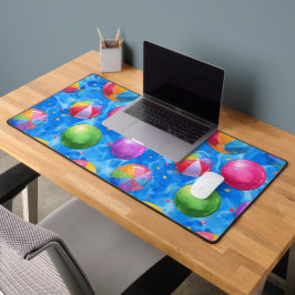 LEUCHTEND BUNTE AQUARELL-SOMMERSTRANDBÄLLE SCHREIBTISCHUNTERLAGE