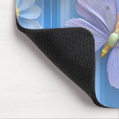 LEUCHTEND BUNTE BLUMEN UND SCHMETTERLINGE MOUSEPAD (Ecke)