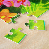 leuchtend bunter Hippopotamus und Vögel Puzzle (Seite)