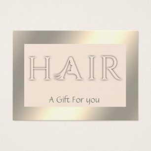 Leuchtend elegantes Geschenkgutschein für Haare