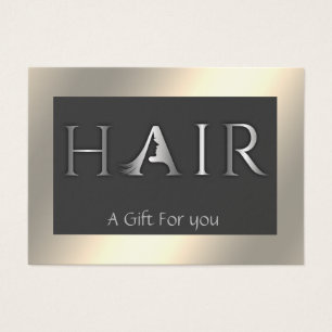 Leuchtend elegantes Geschenkgutschein für Haare