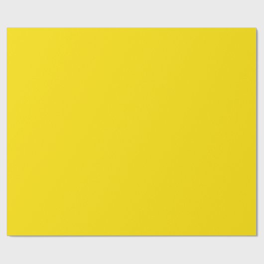 Leuchtend Gelb Geschenkpapier (Flach)