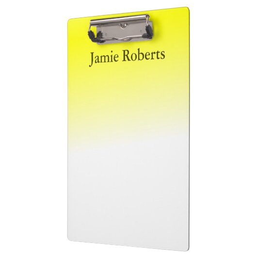 Leuchtend Gelb Klemmbrett (Links)