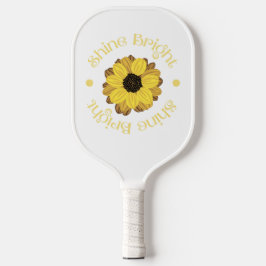 Leuchtend gelbe Sonnenblume Pickleball Schläger