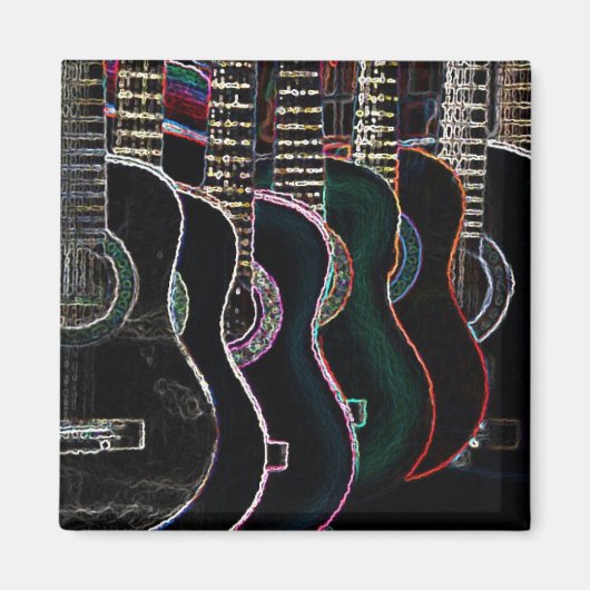 leuchtend GETARZ Magnet (Vorne)