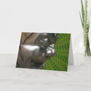 Leuchtend glücklich karte